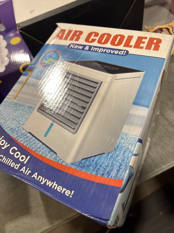 Photo 1 of Portable Air Conditioners Fan, Evaporative Air Cooler, USB Personal Mini Air Conditioner with 3 Wind Speeds & 3 Timers Touch Screen Desktop Cooling Fan for for Home Room Camping Car Office
