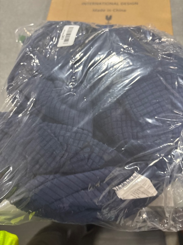 Photo 1 of LA MEACK Couch Cushion Covers for Sectional Sofa L Shape Washable Separate Seat Chaise Couch Cover Stretch Sofa Slipcovers with 2 Pcs Pillowcases(2 Seater + 1 Chaise, Navy)
