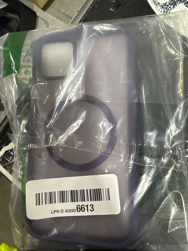 Photo 1 of SUPFINE Magnetic for iPhone 11 Phone Case (Compatible with MagSafe) (Military Grade Drop Protection) Translucent Matte Shockproof Phone Cover,Dark Purple