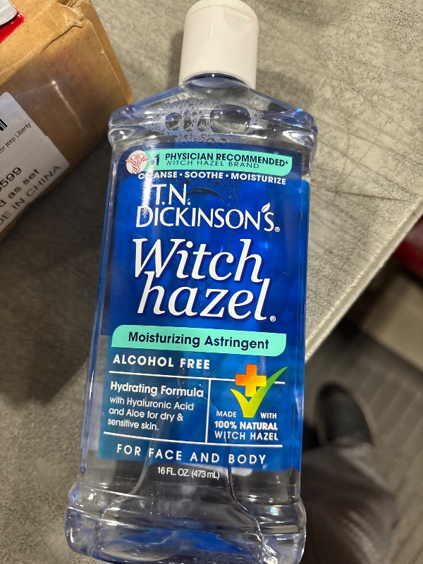 Photo 1 of T.N. Dickinson's Witch Hazel Alcohol Free Moisturizing Astringent | 100% Natural Witch Hazel | Calms, Nourishes, Hydrates Skin | for Face & Body | 16 Fl Oz