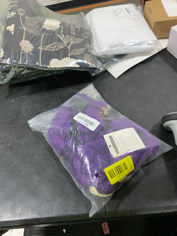 Photo 1 of Long Purple Braid Wig for Women Purple Base Wig with Braids Ponytail Clip + Cap for Stage Party Halloween Costume Cosplay