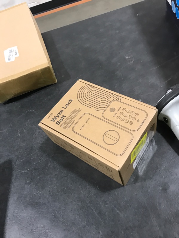 Photo 1 of Wyze Auto-Lock Bolt, Fingerprint Unlock with Keypad, Electronic Digital Entry Door Smart Deadbolt Lock, IPX5 Weatherproof, Easy Installation, Matte Black