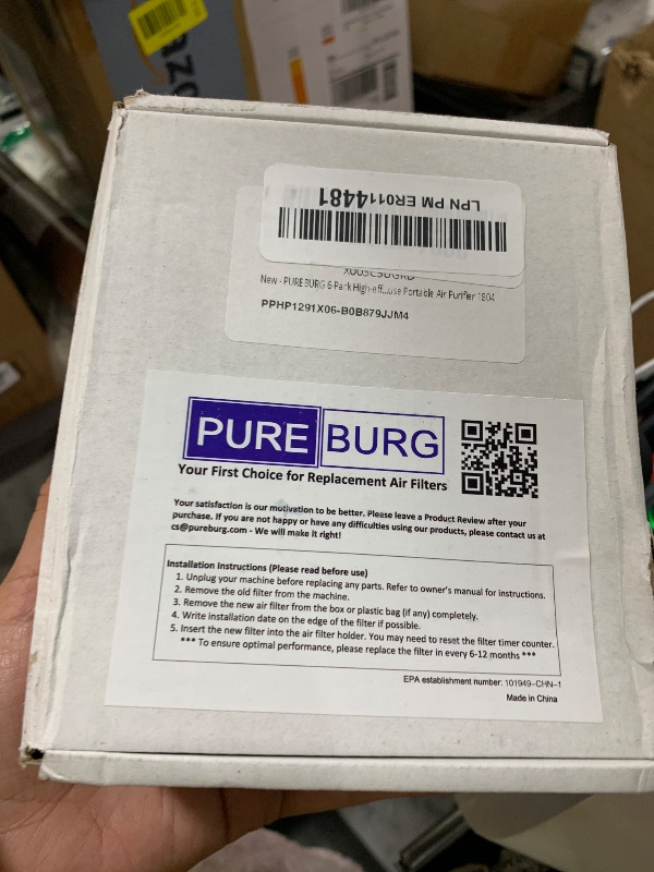 Photo 1 of PUREBURG 6-Pack Replacement Filters Compatible with Westinghouse 1804 Portable Air Purifier,H13 HEPA (not Fit Model : 1701 & 1702) Air Clean Dust
