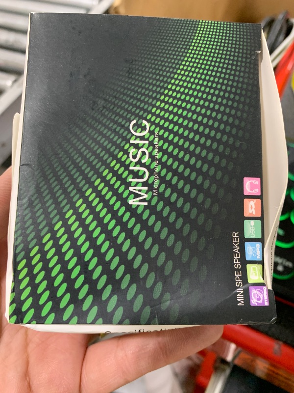 Photo 1 of Mini Portable Speaker, 3W Mobile Phone Speaker with Clear Bass, 3.5mm AUX Interface, Plug and Play for iPhone, Smartphone, IPad, Computer