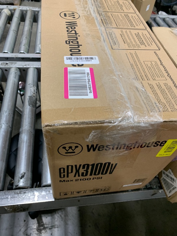 Photo 1 of Westinghouse ePX3100v Electric Pressure Washer, 2100 Max PSI 1.76 Max GPM, Built-in Carry Handle, Detachable Foam Cannon, Pro-Style Steel Wand, 3-Nozzle Set, for Cars/Fences/Driveways/Home/Patios