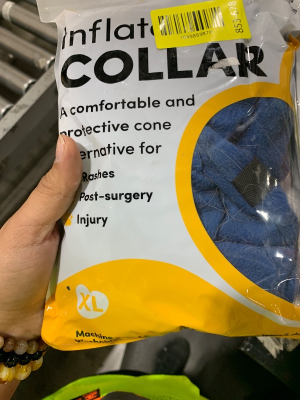 Photo 1 of BENCMATE Inflatable Dog Cone Collar Alternative, Soft Dog Cone for Small Medium Large Dogs and Cats, Neck Recovery ECollar Donut Collar After Surgery (X-Large, Blue)