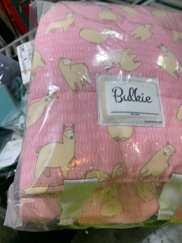 Photo 1 of Bulkie Toddler Nap Mat - Sleep Mat for Kids Daycare and Preschool - Folds Up to Carry on Back - Llamas