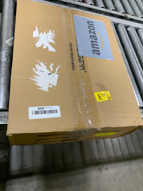 Photo 1 of CQENPR Outdoor Waterproof Electrical Junction Box, ABS Water Resistant Enclosure with Internal Mounting Panel & Hinged Cover (15.7" H* 11" L* 5.9" W)