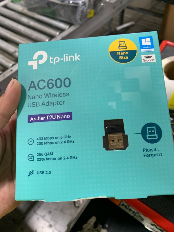 Photo 1 of TP-Link Nano AC600 USB WiFi Adapter(Archer T2U Nano)- 2.4G/5G Dual Band Wireless Network Transceiver for PC Desktop, Travel Size, Supports Windows (11,10, 8.1, 8, 7, XP/Mac OS X 10.9-10.14)