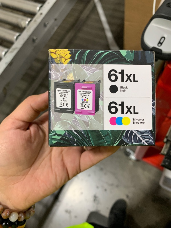 Photo 1 of KOTANG Remanufactured Ink Cartridge Replacement for HP 61XL Black Color Combo Pack for HP Envy 5530 4500 4502 5535 Officejet 4630 4635 Deskjet 3510 1010 1510 Printer (Black Tricolor, 2 Pack)