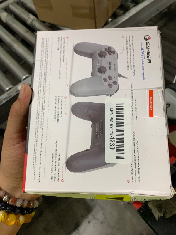 Photo 1 of GameSir Tegenaria Lite Wired Controller for PC , Wired 1000Hz Polling Rate, Hall Effect Joysticks and 2 Remappable Buttons, Dual Vibration , Turbo, PC Gaming Controller for Steam/Android/iOS/Switch ( Grey)