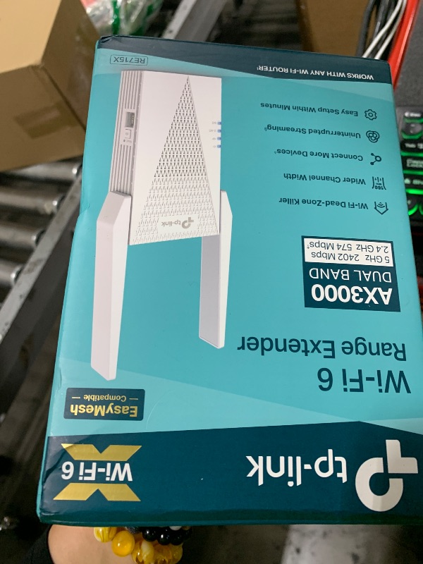 Photo 1 of TP-Link AX3000 WiFi 6 Range Extender | PCMag Editor's Choice | Dual-Band Wireless Repeater w/Ethernet Port | Up to 2400 Sq. Ft., 64 Devices | Internet Signal Booster | APP Setup | EasyMesh (RE715X)`