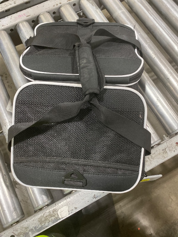 Photo 1 of Petskd Top-Expandable Pet Carrier 18x11x11 Inches Delta American United Airline Approved, Soft-Sided Carrier for Small Cats and Dogs with Locking Safety Zippers and Anti-Scratch Mesh(Black)
