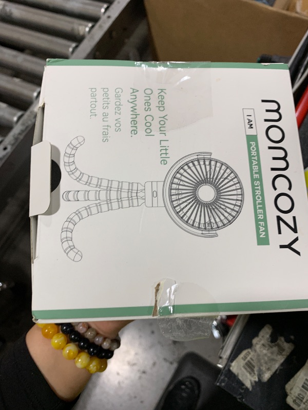 Photo 1 of Momcozy Portable Stroller Fan, 8000mAh, 27H Ultra-long Battery Life, Detachable 4 Speed 360°Rotate, LED Night Light with 2 Modes, USB Rechargeable Handheld Cooling Fan for Travel, Car Seat, Bedroom