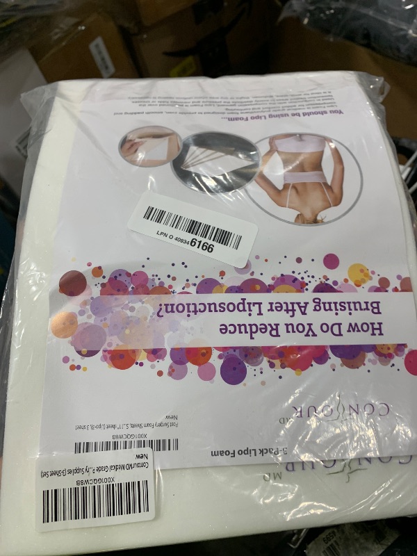 Photo 1 of ContourMD Medical Grade Post Lipo Foam Compression Sheets – Post Surgery Compression Garment after Liposuction, Tummy Tuck, AB Flattening, BBL, & More – Surgery Recovery Supplies (3-Sheet Set)