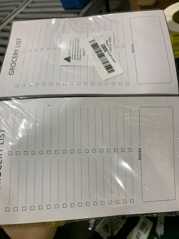 Photo 1 of Joyberg Grocery List Magnet Pad for Fridge, 2 Pack Magnetic Notepads for Refrigerator, Magnetic Grocery List Pad for Fridge, Full Magnet Back Shopping Lists, 60 Sheets Per Note Pads