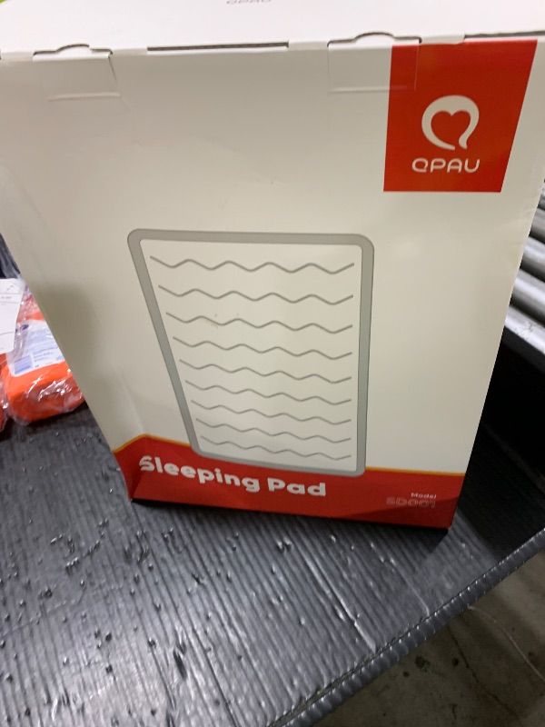 Photo 1 of QPAU Twin Size Air Mattress Camping Pad – 9” Thick R8–10 Insulated Inflatable Mattress with Foam Comfort & Foot Pump, Twin Air Mattress for Camping, Road Trips, and Home Guests