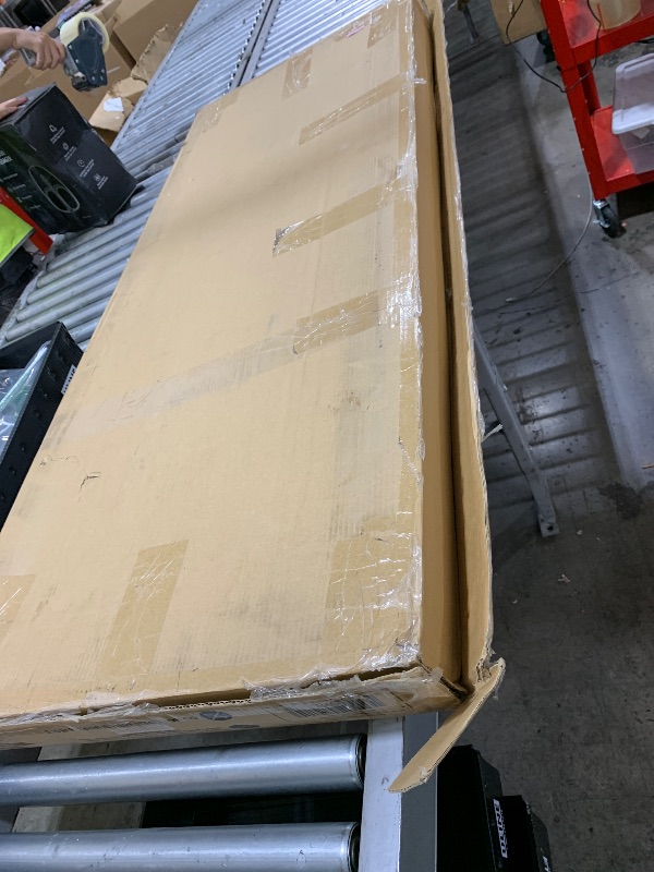 Photo 1 of Modway Lily Tufted Linen Fabric Upholstered Queen Headboard in Ivory