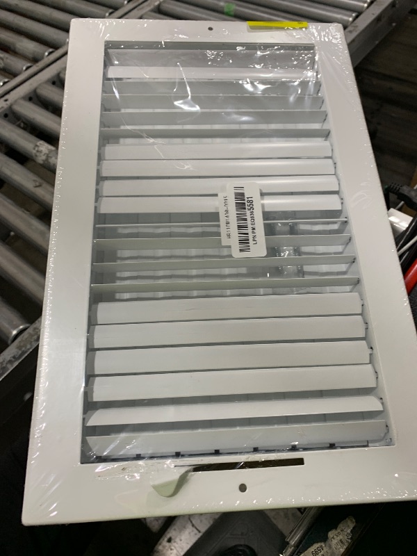 Photo 1 of 14" x 8" Adjustable Blade Sidewall Ceiling Register Vent Cover Diffuser Heavy Duty Stamped Steel (Listed Size is for Duct Opening or Inside Measurement)