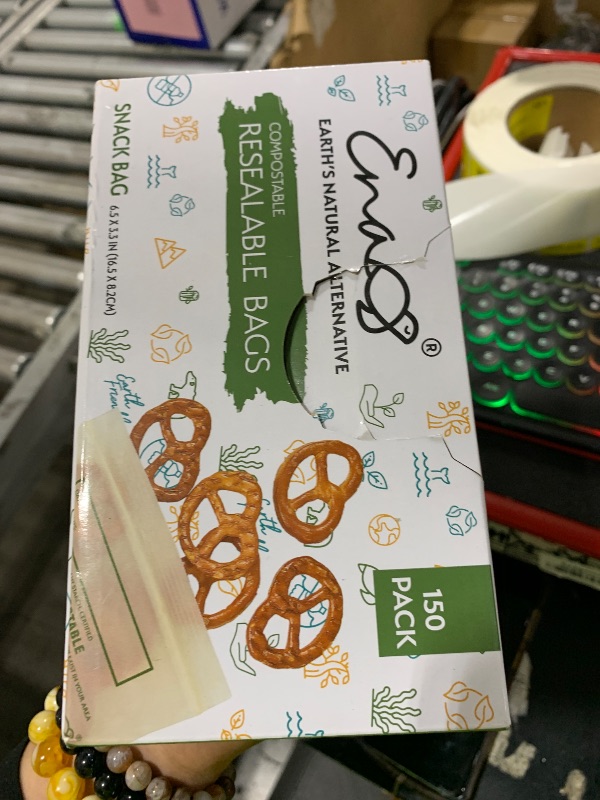 Photo 1 of 100% Compostable Food Storage Bags [Quart 100 Pack] Eco-Friendly Freezer Bags, Resealable Bags, Heavy-Duty, Reusable, Off-White by Earth's Natural Alternative