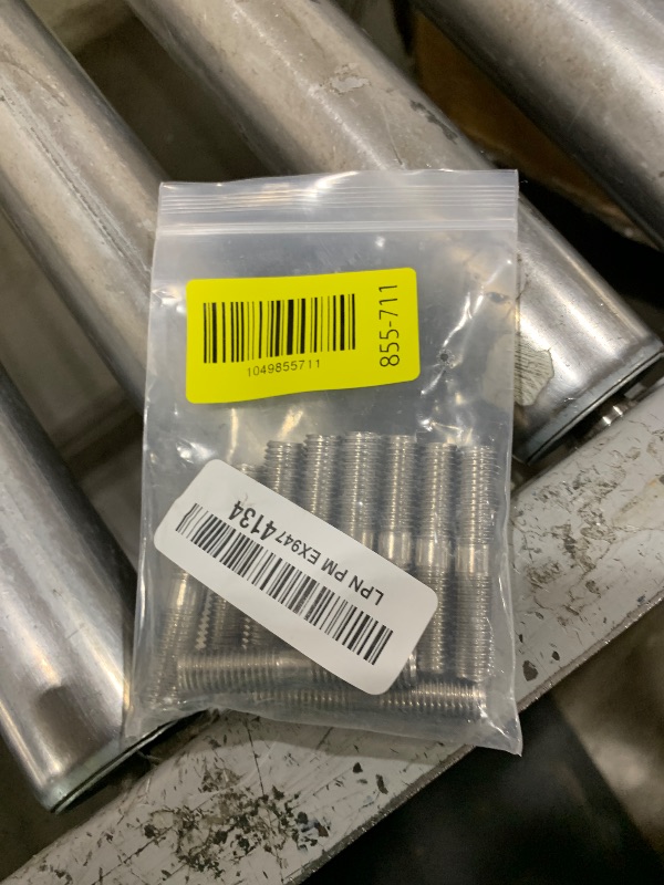 Photo 1 of 10 Pieces M10 304 Stainless Steel Double End Threaded Studs Screws Bolts (M10x50mm)