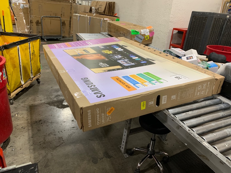 Photo 1 of Samsung 75-Inch Class Crystal UHD U8000F 4K Smart TV (2025 Model) Endless Free Content, Crystal Processor 4K, MetalStream Design, Knox Security, Alexa Built-in`