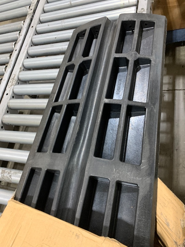 Photo 1 of Pyle Car Vehicle Curbside Driveway Ramp - 4ft Heavy Duty Rubber Threshold Bridge Tracks Curb Ramps, 2 Pieces Set (for Car, Truck, Scooter, Bike, Motorcycle, Wheelchair Mobility), Black