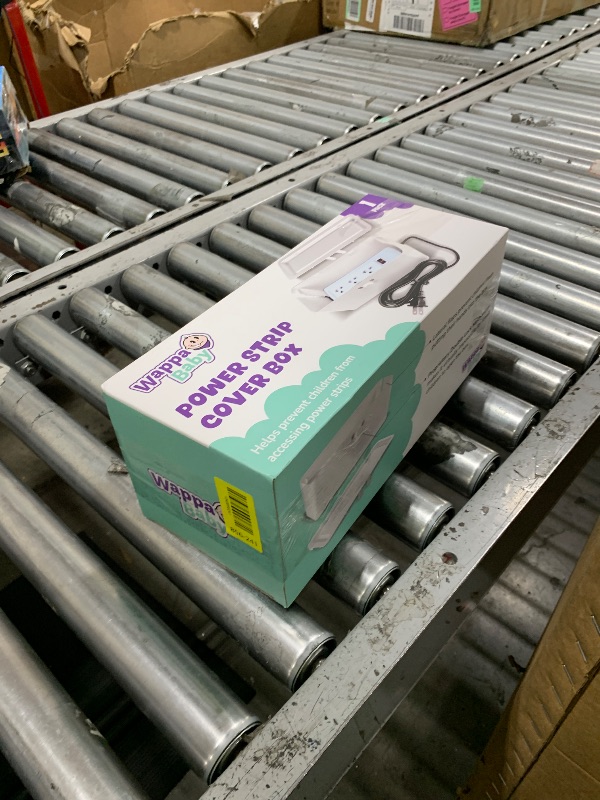 Photo 1 of Power Strip Cover Box - Effectively Baby Proofs Power Strip with Patented Dual Lock. Convenient Side Openings for Cords & Cables. Protects Small Hands & Fingers
