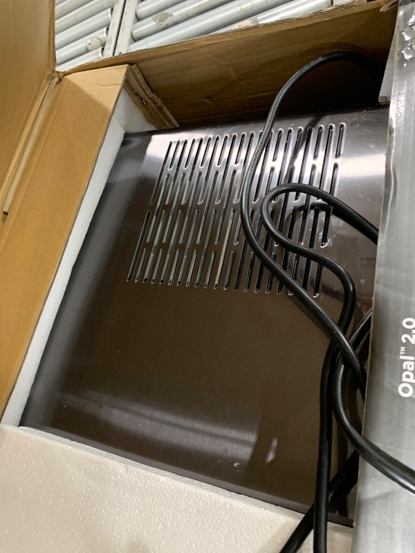 Photo 1 of GE Profile Opal 2.0 with 0.75 Gallon Tank, Chewable Crunchable Countertop Nugget Ice Maker, Scoop included, 38 lbs in 24 hours, Pellet Ice Machine with WiFi & Smart Connected, Black Stainless Steel