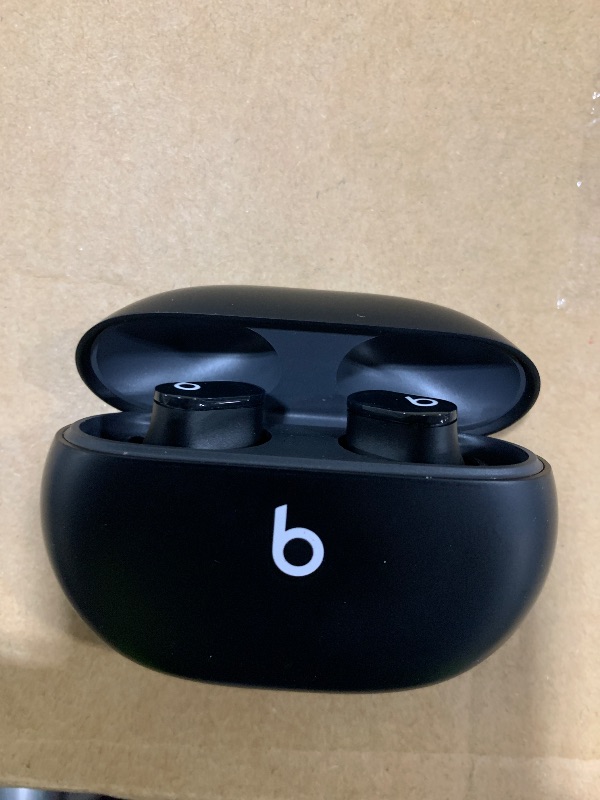 Photo 1 of Beats Studio Buds - True Wireless Noise Cancelling Earbuds - Compatible with Apple & Android, Built-in Microphone, IPX4 Rating, Sweat Resistant Earphones, Class 1 Bluetooth Headphones - Black
