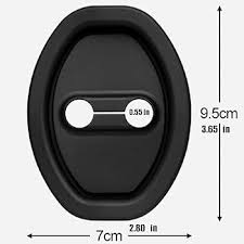 Photo 1 of 1pcs Silicone Car Door Latch Covers, Universal Door Cushion Slam Stopper Strike Protective Lock Guard Protector for Noise Reduction & Shock Absorber Fits Most Cars SUVs Trucks (Black)