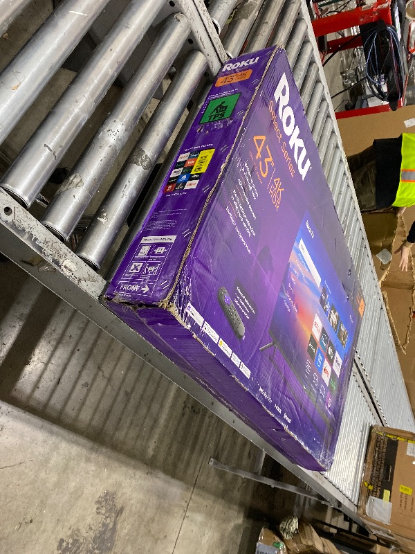 Photo 1 of Roku Smart TV 2025 – 43-Inch Select Series, 4K HDR TV – RokuTV with Enhanced Voice Remote – Flat Screen LED Television with Wi-Fi for Streaming Live Local News, Sports, Family Entertainment