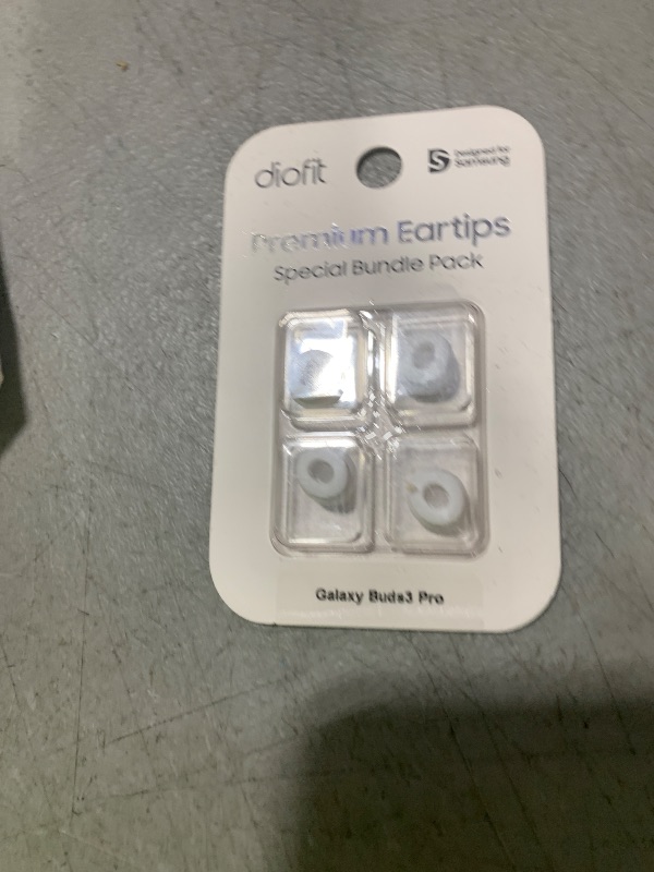 Photo 1 of Premium Multi-Flange Eartips for Galaxy Buds3 Pro (White, Small) – Always Fits, Never Slips