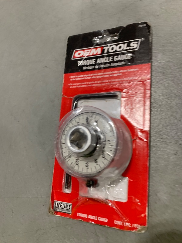 Photo 1 of OEMTOOLS 25424 1/2 Inch Torque Angle Gauge, Meter for Precision Angular Tightening, 360 Degree Wheel, Adjustable Angle Measuring Tool Angle Tool Gauge Set