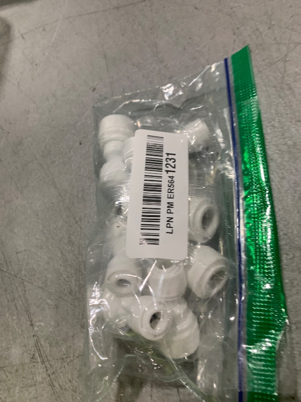 Photo 1 of Malida Acetal Copolymer Tube Fitting Reducing Straight Union,3/8" x 1/4" Tube OD,for RO Water Systems,Water Purifiers tube Quick Push to connect. (Pack of 10)