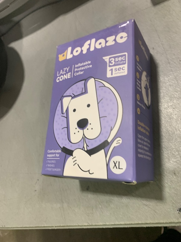 Photo 1 of Loflaze Inflatable Dog Cone Collar - Dog Neck Donut Cone Collar Alternative After Surgery - Soft Cone for Large Medium Small Dogs Cats - Alternative Recovery E Collar (Blue, XL)