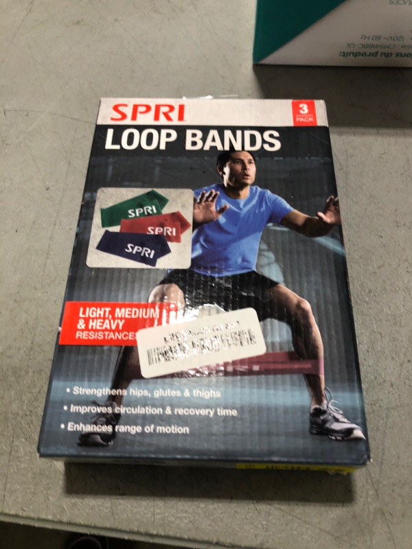 Photo 1 of SPRI Bold Loop Bands 3-Pack - Resistance Band Kit Set, 3 Levels of Resistance - Exercise Bands for Strength Training, Flexibility, & Body Workout - Versatile Fitness Tool - Light, Medium, Heavy