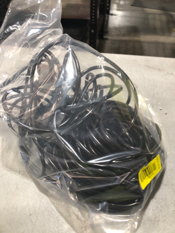 Photo 1 of HUANCHAIN Indoor Outdoor Black Extension Cord 50 ft Waterproof, 16/3 Gauge Flexible Resistant Appliance Extension Cord Outside, 13A 1625W 16AWG SJTW, 3 Prong Heavy Duty Electric Cable, ETL Listed