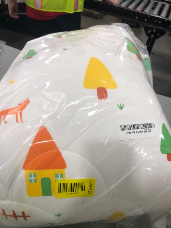 Photo 1 of Mini Crib Mattress 38" x 24" x 4"- Firm Support and Comfort Premium Foam,Noiseless and Odorless,Hypoallergenic Mini Crib Mattress,Fits Mini and Portable Cribs,Dual Sided with Soft Breathable Fabric