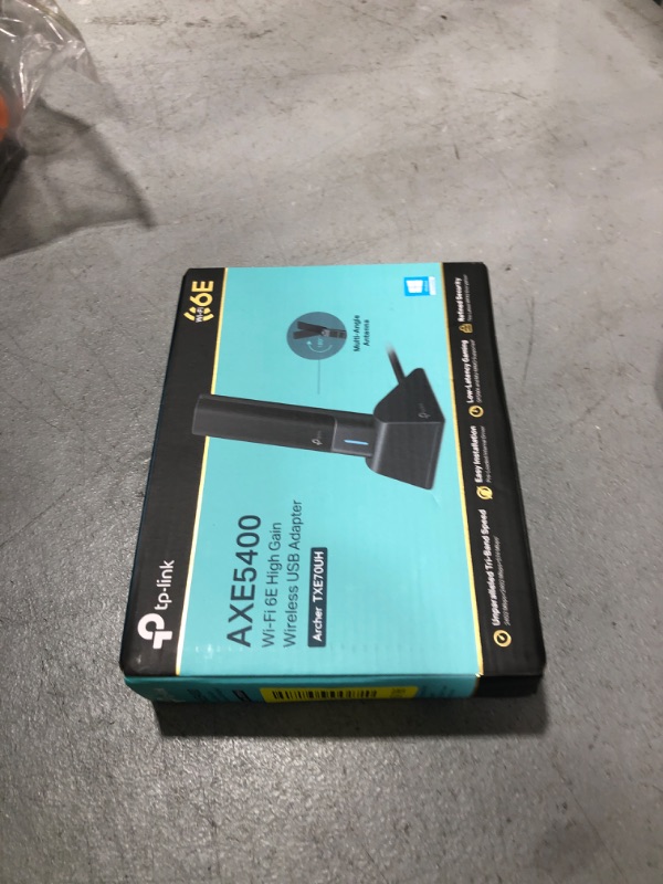 Photo 1 of TP-Link AXE5400 WiFi 6E USB Adapter for Desktop PC (Archer TXE70UH) Tri-Band Wireless Network Adapter, Ultra-Low Latency, MU-MIMO, OFDMA, Refined Security, WPA3, Supports Windows 11/10
