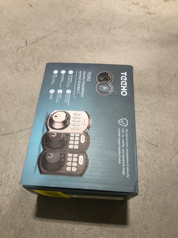 Photo 1 of TEEHO TE002 Fingerprint Door Lock - Keyless Entry Door Lock - Electronic Keypad Deadbolt - Smart Locks for Front Door - Auto Lock - Easy Installation - Satin Nickel