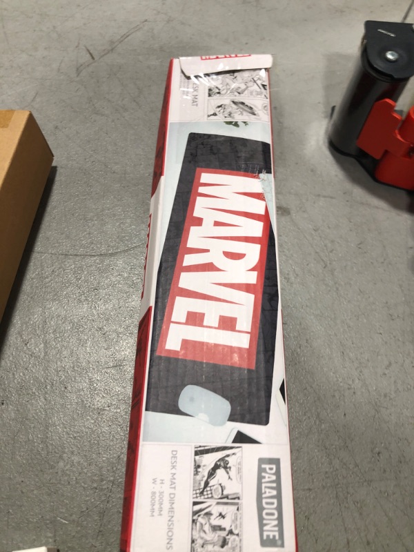 Photo 1 of XXL Mouse Mat & Keyboard for Comics Fan - Marvel Logo - Official Licensed - Increase Your Comfort on Your Computer - 79 cm x 30 cm