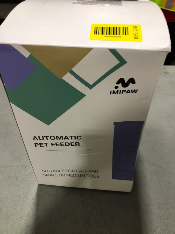 Photo 1 of IMIPAW Automatic Cat Feeders, 3L Timed Cat Dry Food Dispenser, Dual Power Supply, Programmable Portion Size, Auto Pet Feeder for Cats and Small Dogs