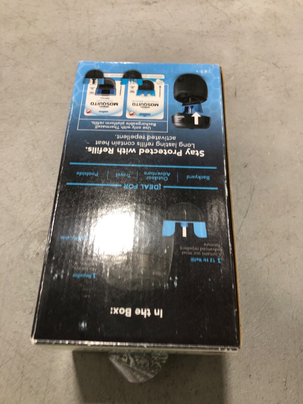 Photo 1 of Thermacell E55 E-Series Rechargeable Mosquito Repeller with 20' Mosquito Protection Zone; Blue; Includes 12-Hr Repellent Refill; Bug Spray Alternative; Scent Free; No Candle or Flame