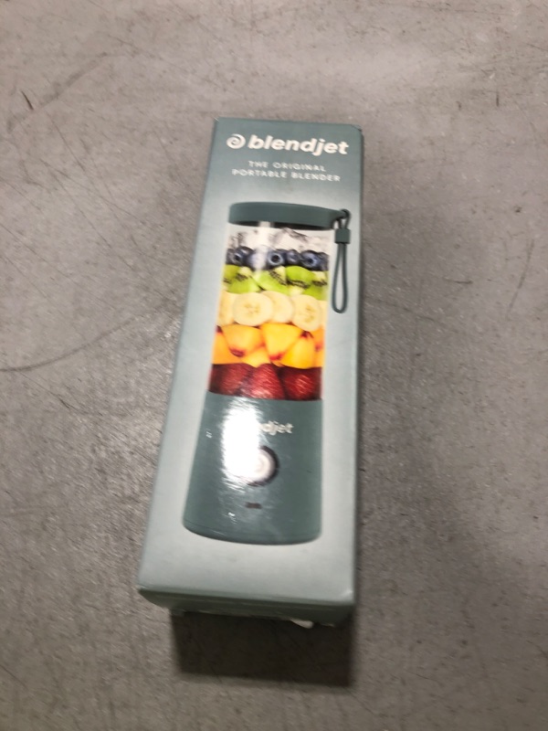 Photo 1 of BlendJet Portable Blender for Smoothies & Shakes - 16oz BlendJet 2 Cordless Personal Small Blender, USB-C Rechargeable & Self Cleaning - Quiet Mini Travel Blender with Stainless Steel Blade (Glacier)