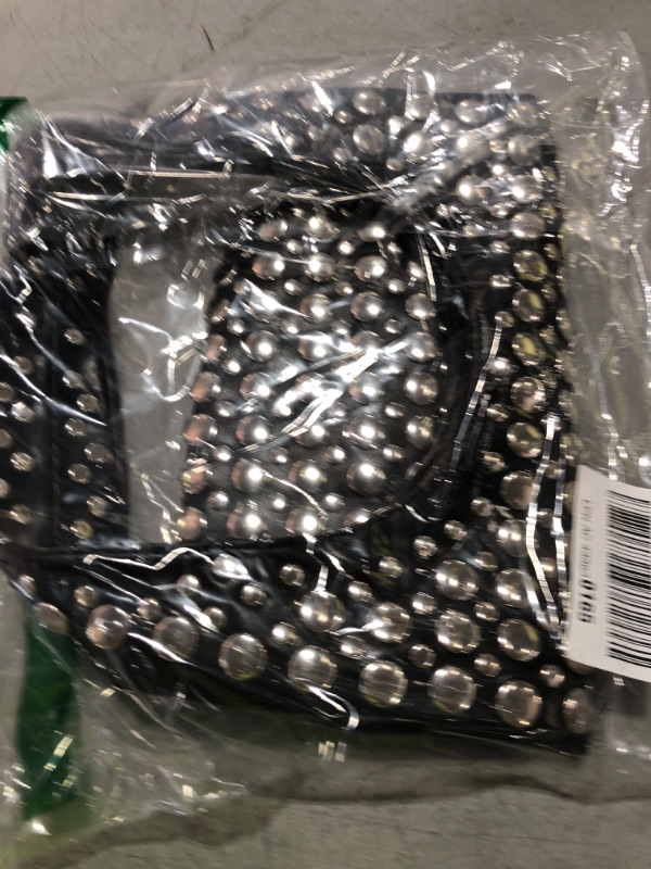 Photo 1 of Women's Studded Shoulder Bag Soft PU Leather Y2k 90s Punk Tote Bags Streetwear Underarm Purse Top-handle Hobo Handbag