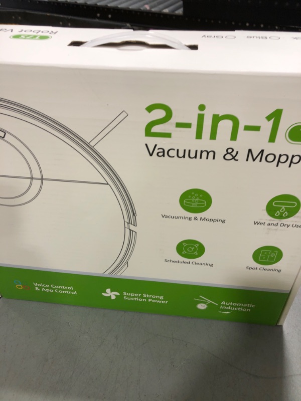 Photo 1 of UMMUND Robot Vacuum and Mop Combo, 2 in 1 Mopping Robotic Vacuum Cleaner with Schedule, Wi-Fi/App/Remote, Max Suction 2000Pa, Self-Charging, Slim, Ideal for Hard Floor, Pet Hair, Low-Pile Carpet