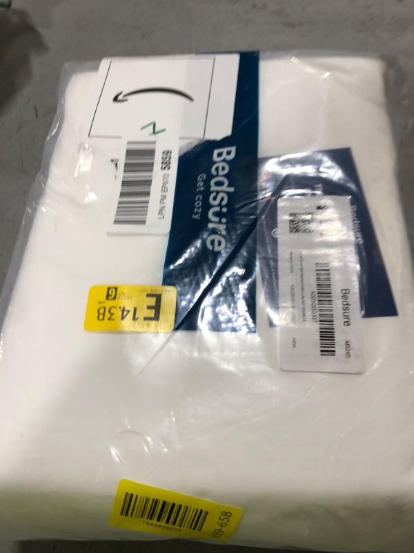 Photo 1 of Bedsure White Oversized King Duvet Cover - 3 Pieces Prewashed Cotton-Like Extra Soft Bedding Set, Includes 1 Duvet Cover 120x98 Inches with Zipper Closure & 2 Pillow Shams, Comforter Not Included