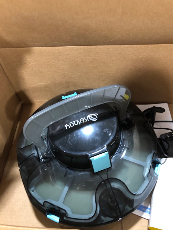 Photo 1 of Cordless Robotic Pool Cleaner,Pool Vacuum with Auto- Parking, Lightweight, Ideal for Above Ground Flat Pool up to 645 sq.ft,Black