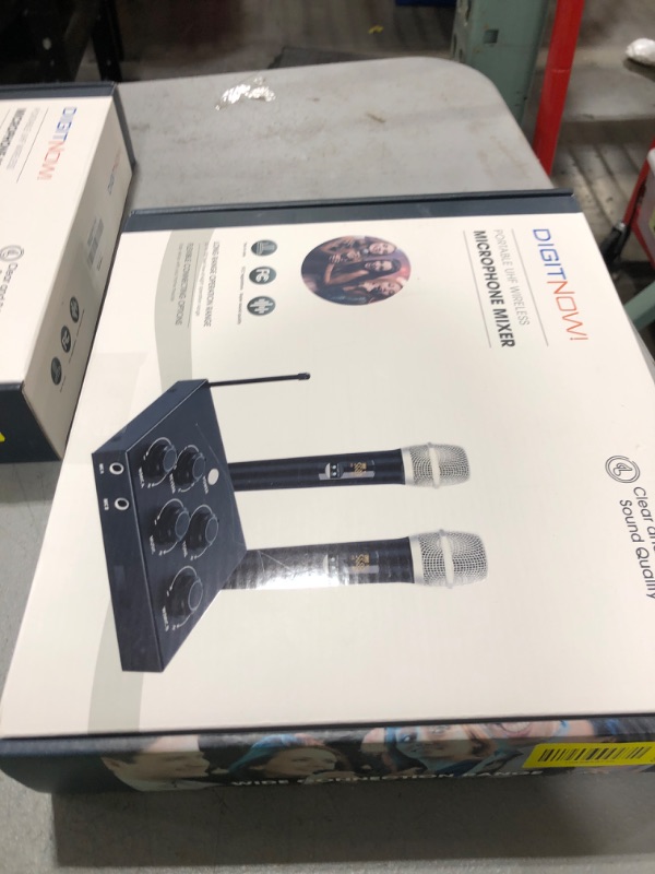 Photo 1 of DIGITNOW!Portable Karaoke Microphone Mixer System Set, with Dual UHF Wireless Mic, HDMI-ARC/Optical/AUX & HDMI In/Out in Singing Receiver for Smart TV, PC, KTV, Home Theater, Amplifier, Speaker
